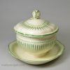 Creamware pottery sauce tureen & cover, circa 1780 Wedgwood lower case mark