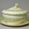 Creamware pottery sauce tureen & cover, circa 1780 Wedgwood lower case mark