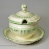 Creamware pottery sauce tureen & cover, circa 1780 Wedgwood lower case mark