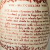 Creamware pottery jug decorated with a red print of a Scotsman and his Lass and 'THE BATCHELOR'S WISH', circa 1790