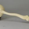 Pierced creamware pottery sauced tureen, ladle and stand, circa 1770