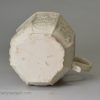 Staffordshire white saltglaze coffee cup moulded, circa 1760
