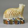 Prattware pottery roaring lion, circa 1800