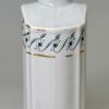 Pearlware pottery tea canister, circa 1790 marked Leeds Pottery