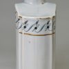Pearlware pottery tea canister, circa 1790 marked Leeds Pottery