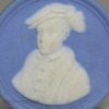 Wedgwood jasper ware disc of King Henry VI, circa 1800