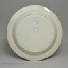 Creamware pottery plate decorated with over glaze enamels, circa 1800