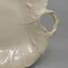 Leeds pearlware pottery leaf plate, circa 1880