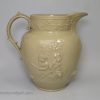 Large "SPODE" drabware jug moulded with bacchanalian boys, circa 1820