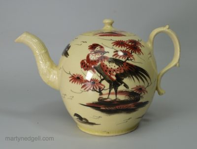 Slipware pottery model of a cat, circa 1820
