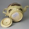 Slipware pottery model of a cat, circa 1820
