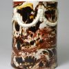 Mochaware pearlware pottery mug decorated with combed slip, circa 1790