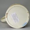 Mochaware pearlware pottery mug decorated with combed slip, circa 1790