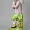 Staffordshire pearlware pottery figure 'Lost Sheep Found', circa 1820