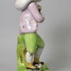 Staffordshire pearlware pottery figure 'Lost Sheep Found', circa 1820