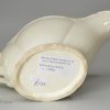 Creamware pottery sauce boat, circa 1800 Klösterie Bohemia