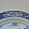 Friesian tin glaze charger dated 1726