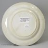 Pearlware pottery child's alphabet plate 'UNION TROOPS IN VIRGINIA', circa 1870