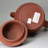 Red Staffordshire stoneware pottery coffee pot decorated with applied sprigs, circa 1760