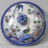 London delft polychrome posset pot, circa 1720