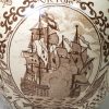 Commemorative pearlware pottery jug decorated with brown Nelson prints under the glaze, circa 1805
