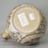 Commemorative pearlware pottery jug decorated with brown Nelson prints under the glaze, circa 1805