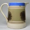 Mochaware pottery quart pub jug, circa 1870
