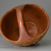 Donyatt pottery slipware basket, circa 1850