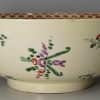Large creamware pottery bowl, circa 1780
