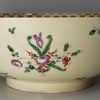 Large creamware pottery bowl, circa 1780