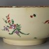 Large creamware pottery bowl, circa 1780