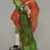 Staffordshire pearlware pottery figure of Winter, circa 1820