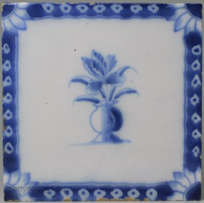 Liverpool delft tile, circa 1740