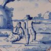 London delft tile, circa 1740