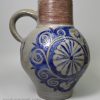 Westerwald saltglaze stoneware pottery 'GR' jug, circa 1720