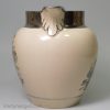 Commemorative drab ware pottery jug, Marquis Wellington, circa 1815