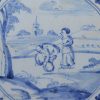 London delft tile, circa 1750