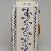 Prattware pottery 'Macaroni' tea canister, circa 1820, possibly Scottish Pottery