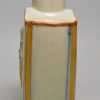 Prattware pottery tea canister and lid, circa 1820, probably Scottish pottery