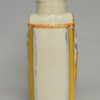 Prattware pottery tea canister and lid, circa 1820, probably Scottish pottery