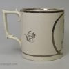 Pearlware pottery mug with the images of the boxers Molineux and Cribb, circa 1815