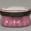 Bilston enamel patch box, circa 1780