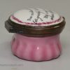 Bilston enamel patch box, circa 1780