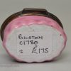 Bilston enamel patch box, circa 1780