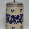 Westerwald saltglaze stoneware tankard, circa 1783