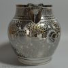 Pearlware pottery jug decorated with silver resist lustre, circa 1820