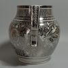 Pearlware pottery jug decorated with silver resist lustre, circa 1820