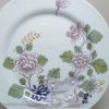 London delft polychrome plate, circa 1750