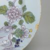 London delft polychrome plate, circa 1750