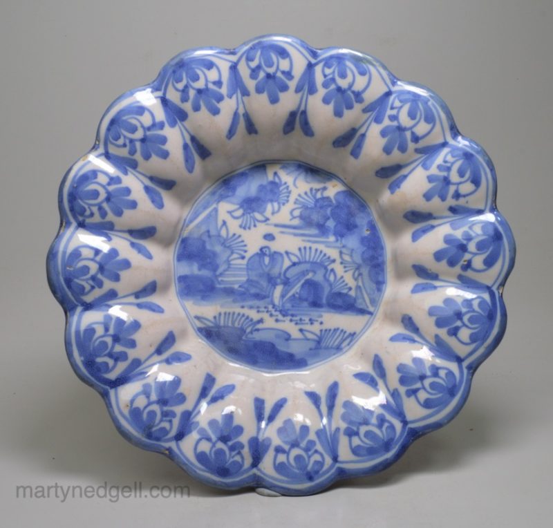 London delft buckle dish, circa 1690